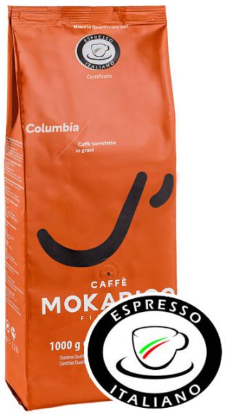 Mokarico Columbia Espresso Kaffee 1000g - Espresso Italiano