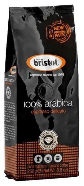 Bristot gemahlen 100% Arabica Espresso Kaffee