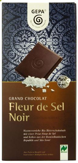 GEPA BIO Schokolade Fleur de Sel Noir